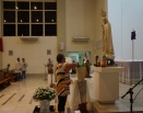 Momento de oração na Paróquia Santuario Nossa Senhora do Rosario de Fátima Serra-ES