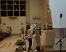 Momento de oração na Paróquia Santuario Nossa Senhora do Rosario de Fátima Serra-ES