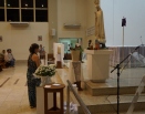 Momento de oração na Paróquia Santuario Nossa Senhora do Rosario de Fátima Serra-ES